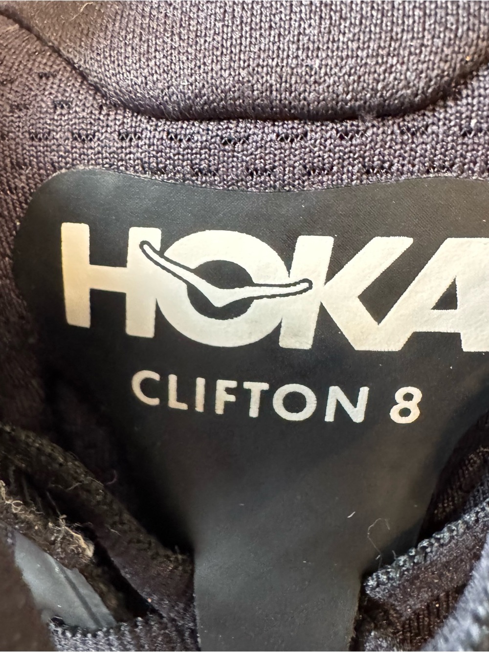 Hoka Womens 9.5D Running Shoes Black Clifton 8 Lightweight Cushioned Athletic - Picture 11 of 11